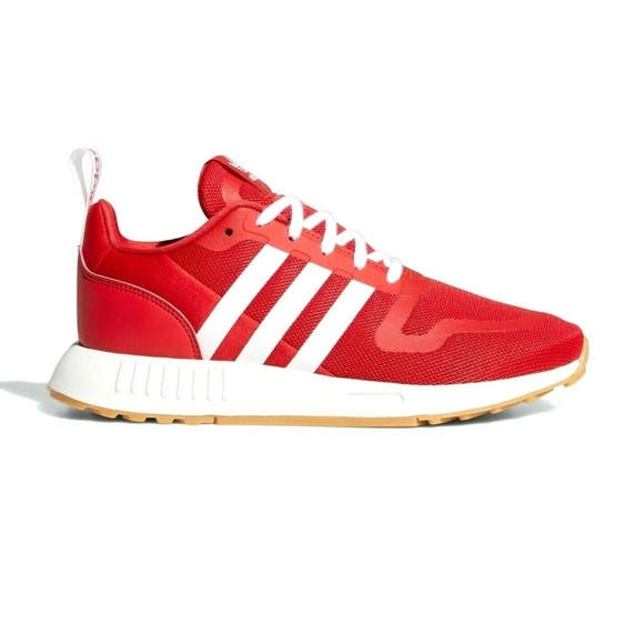 [US8.5] Adidas Women Originals MULTIX Everyday Sneakers Scarlet Cloud White - Picture 8 of 8